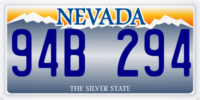 NV license plate 94B294