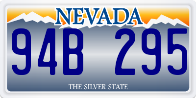 NV license plate 94B295