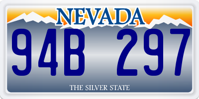NV license plate 94B297