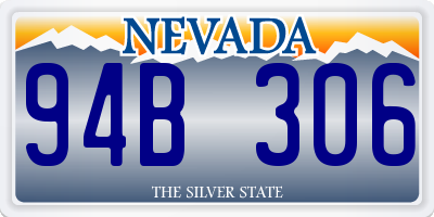 NV license plate 94B306