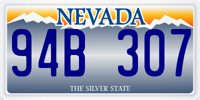 NV license plate 94B307