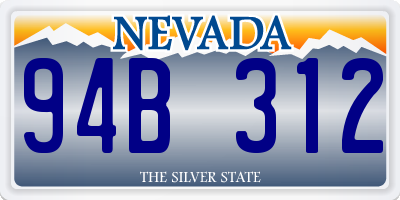 NV license plate 94B312