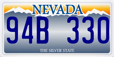 NV license plate 94B330