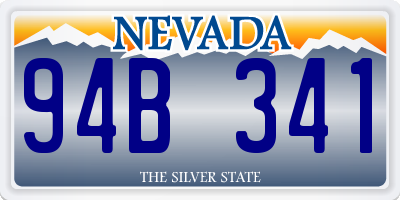 NV license plate 94B341