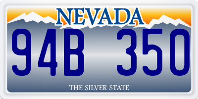 NV license plate 94B350