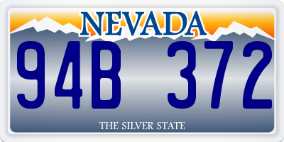 NV license plate 94B372