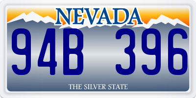 NV license plate 94B396