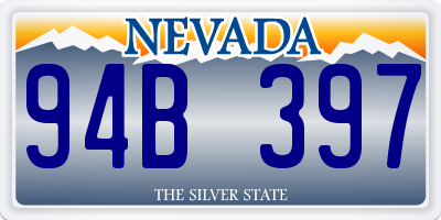 NV license plate 94B397