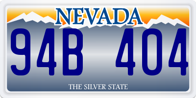 NV license plate 94B404