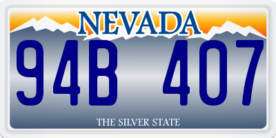 NV license plate 94B407