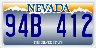 NV license plate 94B412