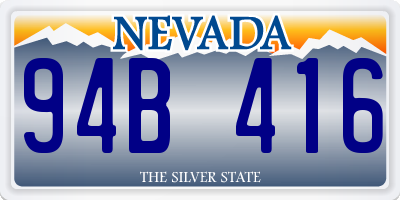 NV license plate 94B416