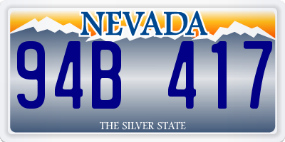 NV license plate 94B417