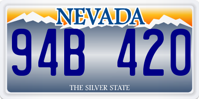 NV license plate 94B420