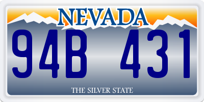 NV license plate 94B431