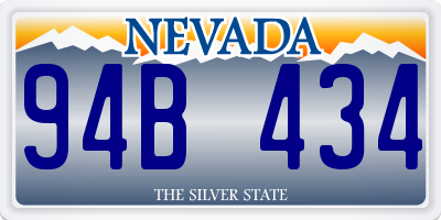 NV license plate 94B434