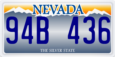 NV license plate 94B436