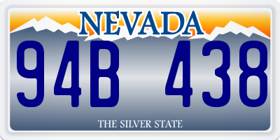 NV license plate 94B438