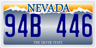 NV license plate 94B446