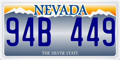 NV license plate 94B449