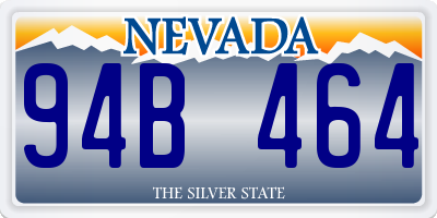NV license plate 94B464