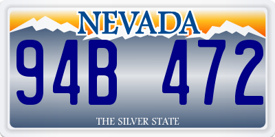 NV license plate 94B472