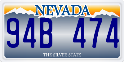 NV license plate 94B474