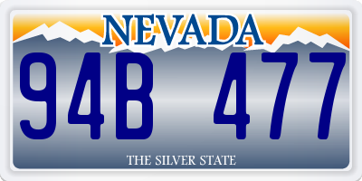 NV license plate 94B477