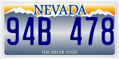 NV license plate 94B478