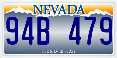 NV license plate 94B479