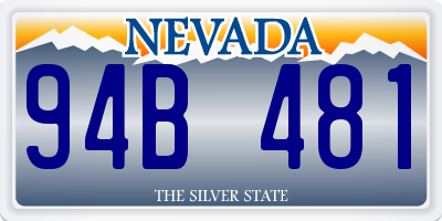 NV license plate 94B481
