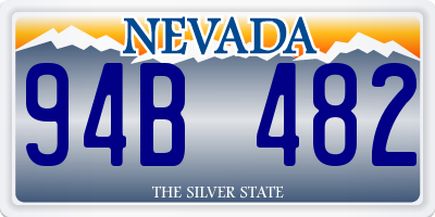 NV license plate 94B482