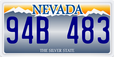 NV license plate 94B483