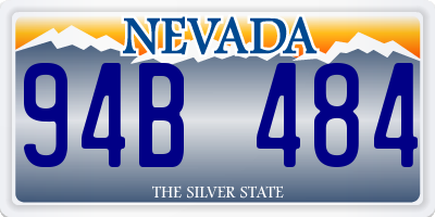 NV license plate 94B484
