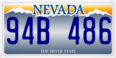 NV license plate 94B486