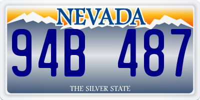 NV license plate 94B487