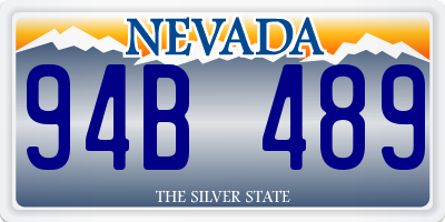 NV license plate 94B489