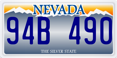 NV license plate 94B490
