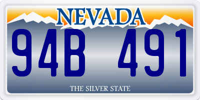 NV license plate 94B491