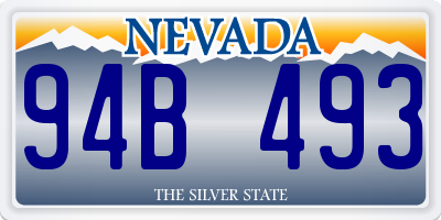 NV license plate 94B493