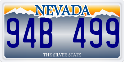 NV license plate 94B499