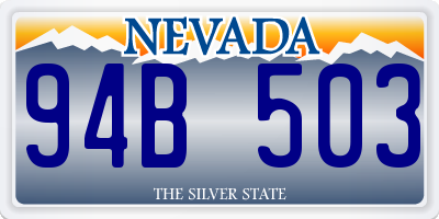 NV license plate 94B503