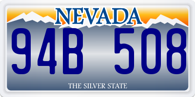 NV license plate 94B508