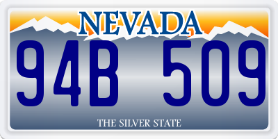NV license plate 94B509