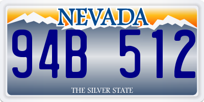 NV license plate 94B512