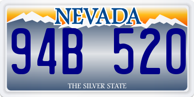 NV license plate 94B520