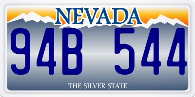 NV license plate 94B544