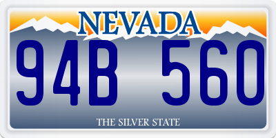 NV license plate 94B560