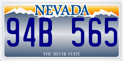 NV license plate 94B565