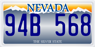 NV license plate 94B568